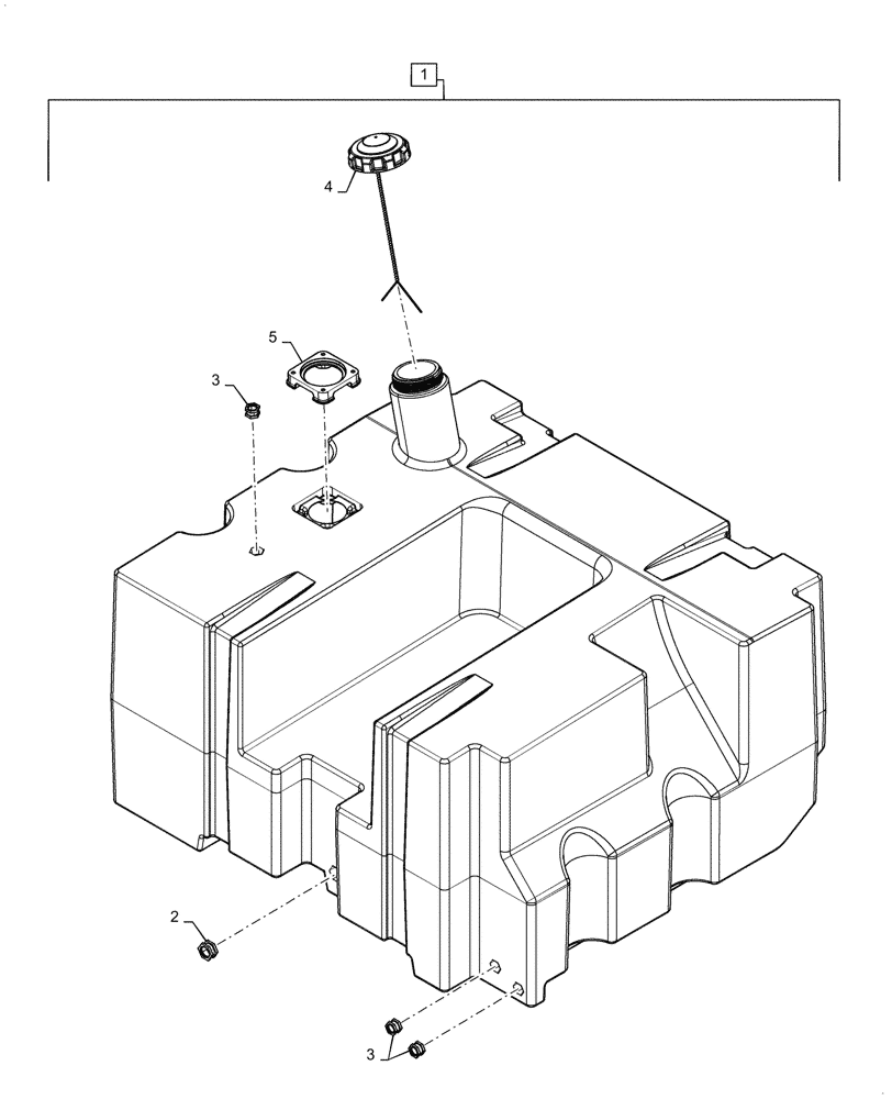 Схема запчастей Case 921G - (10.216.020[01]) - FUEL TANK ASSEMBLY (10) - ENGINE