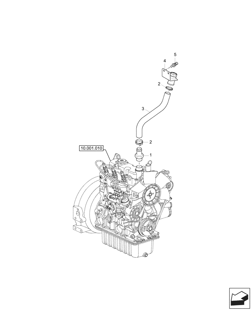 Схема запчастей Case CX26C - (10.304.030) - ENGINE OIL, FILLER (10) - ENGINE