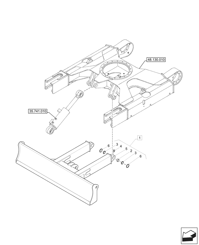 Схема запчастей Case CX26C - (86.110.010) - DOZER BLADE (86) - DOZER