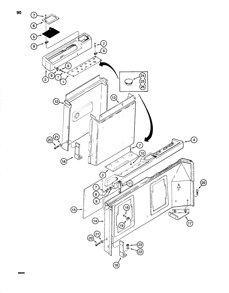 Схема запчастей Case 1280 - (090) - INSTRUMENT PANELS (06) - ELECTRICAL SYSTEMS