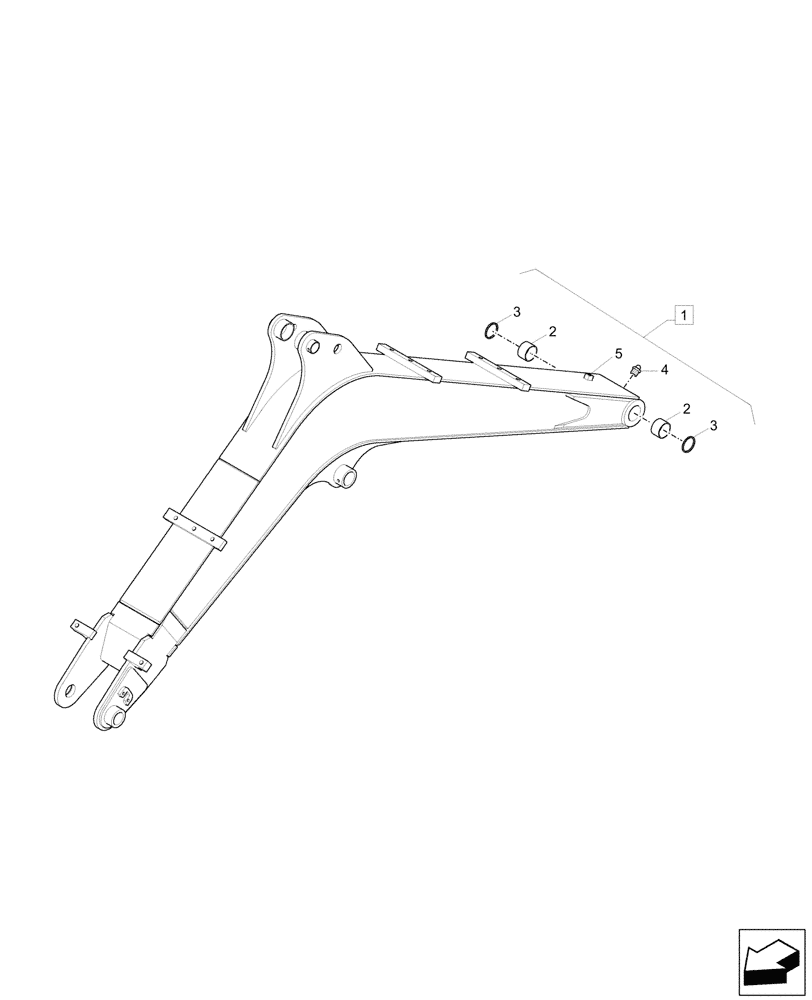 Схема запчастей Case CX26C - (84.910.010) - BOOM (2.03M) (84) - BOOMS, DIPPERS & BUCKETS