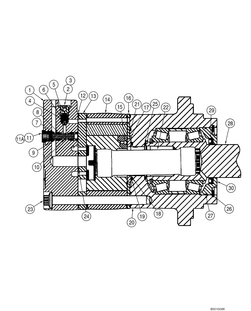 Схема запчастей Case 70XT - (06-21) - MOTOR ASSY (NORTH AMERICA) (06) - POWER TRAIN