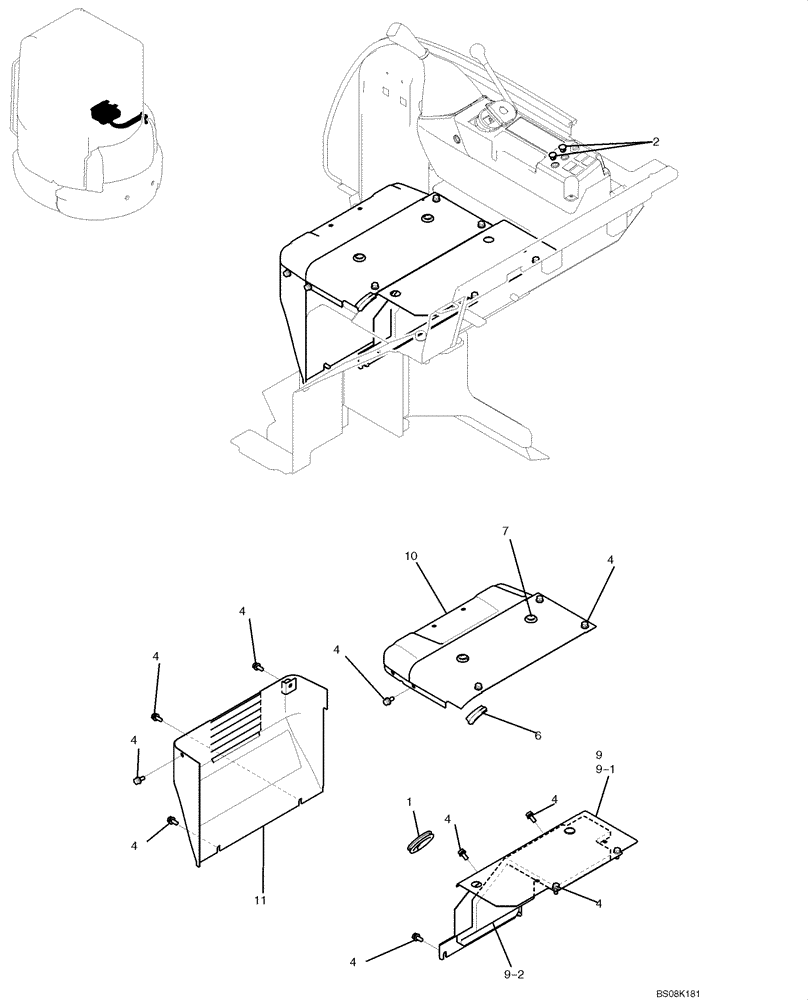 Схема запчастей Case CX50B - (01-077) - HOSE ASSY, HEATER (WITHOUT HEATER) (PH21M00010F1) (05) - SUPERSTRUCTURE