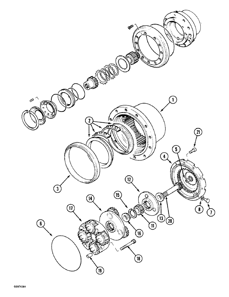 Схема запчастей Case 888 - (6-04) - FINAL DRIVE (06) - POWER TRAIN