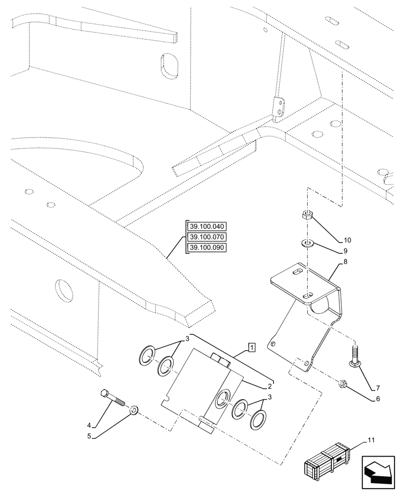 Схема запчастей Case 580SN WT - (35.525.160) - VAR - 423084 - REMOTE CONTROL VALVE (35) - HYDRAULIC SYSTEMS