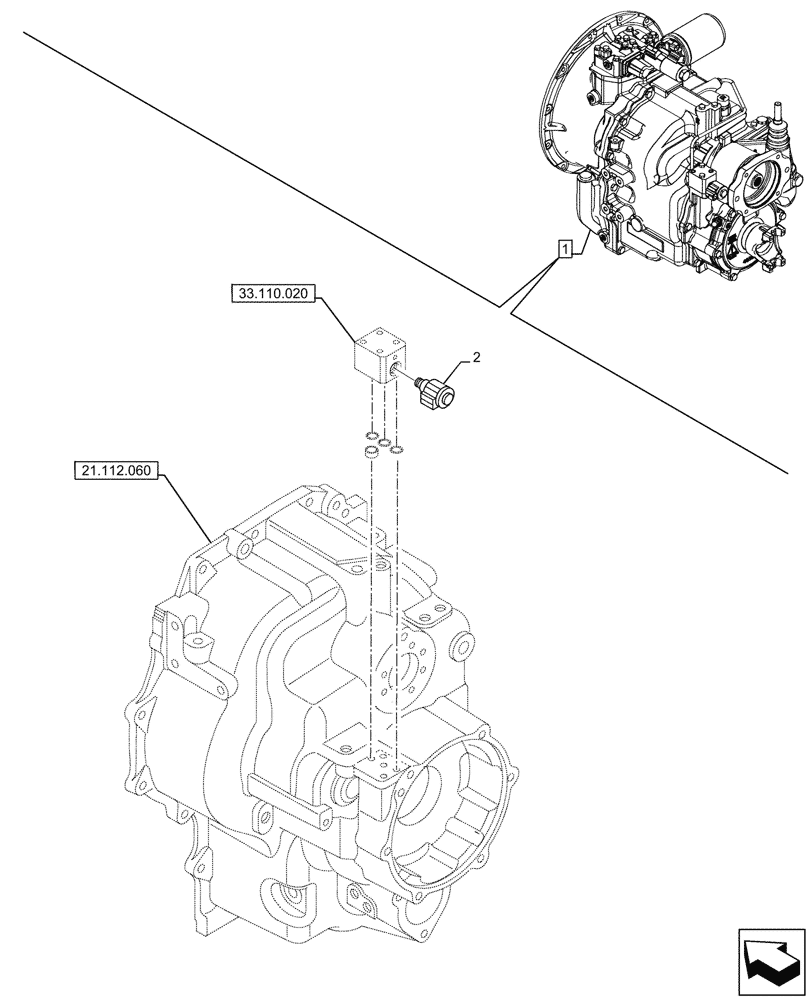 Схема запчастей Case 580N - (55.031.040) - VAR - 423059 - TRANSMISSION, POWERSHUTTLE, COMPONENTS, PARKING BRAKE, SOLENOID, 4WD (55) - ELECTRICAL SYSTEMS