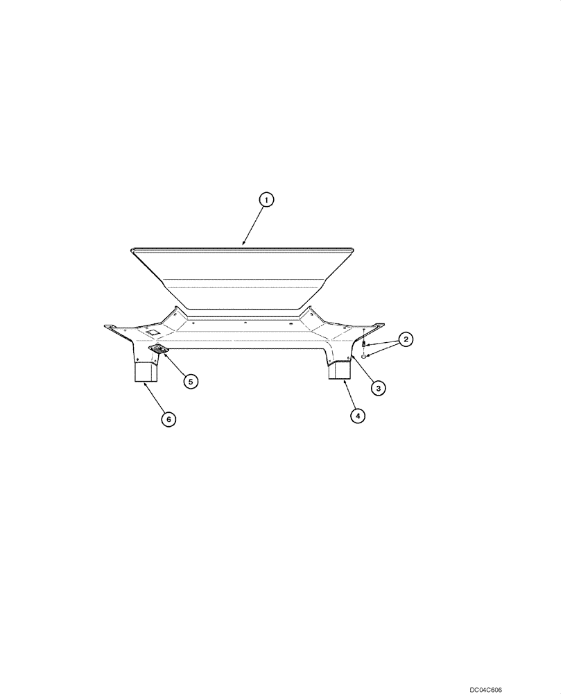 Схема запчастей Case 845 - (09.41[00]) - CAB - ROOF UPHOLSTERY (OPEN CAB) (09) - CHASSIS