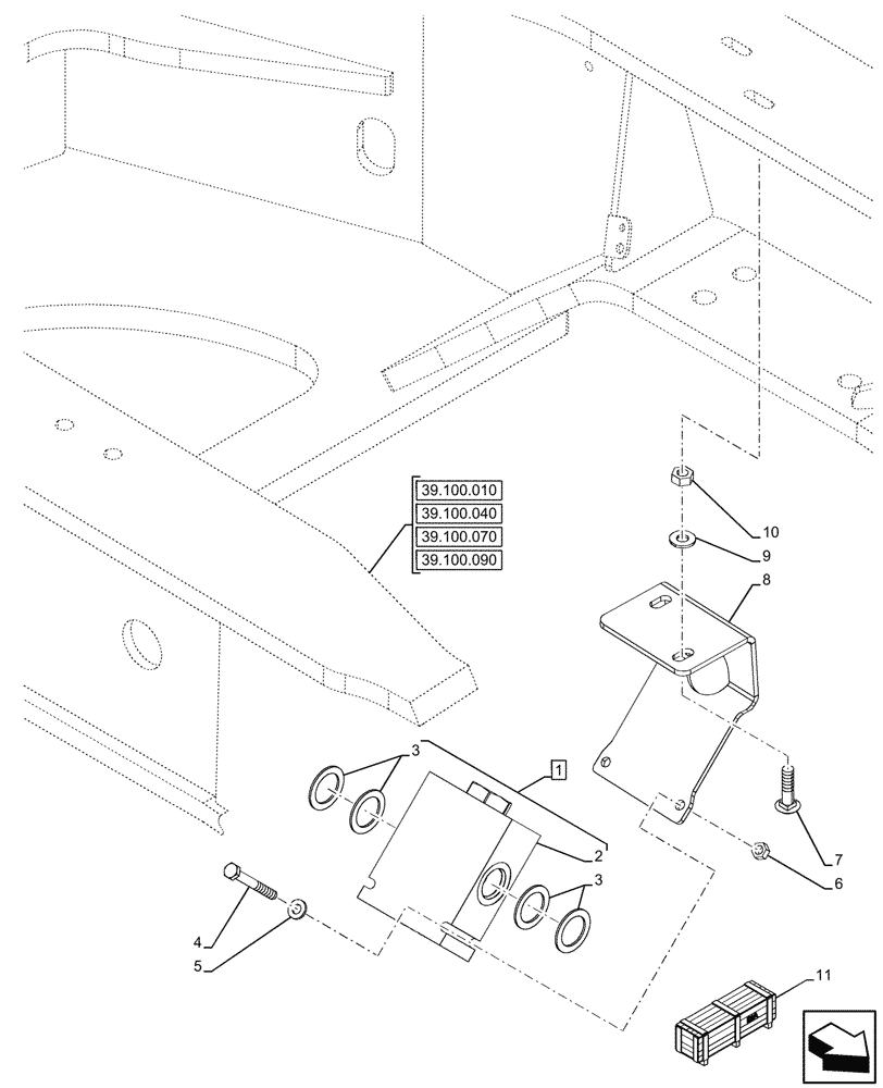 Схема запчастей Case 580SN WT - (35.525.090) - VAR - 423083 - REMOTE CONTROL VALVE (35) - HYDRAULIC SYSTEMS