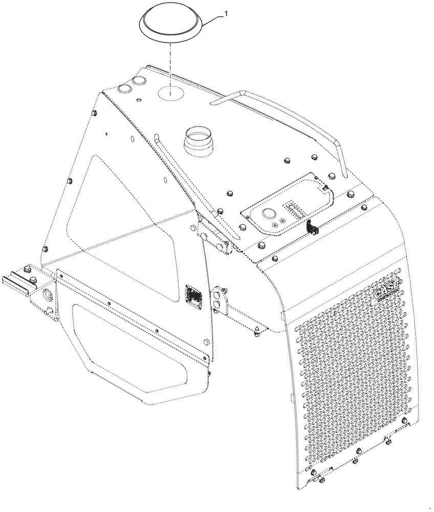 Схема запчастей Case 750M LT - (10.202.030) - VAR - 784725 - INTAKE ASSY, COVER (10) - ENGINE