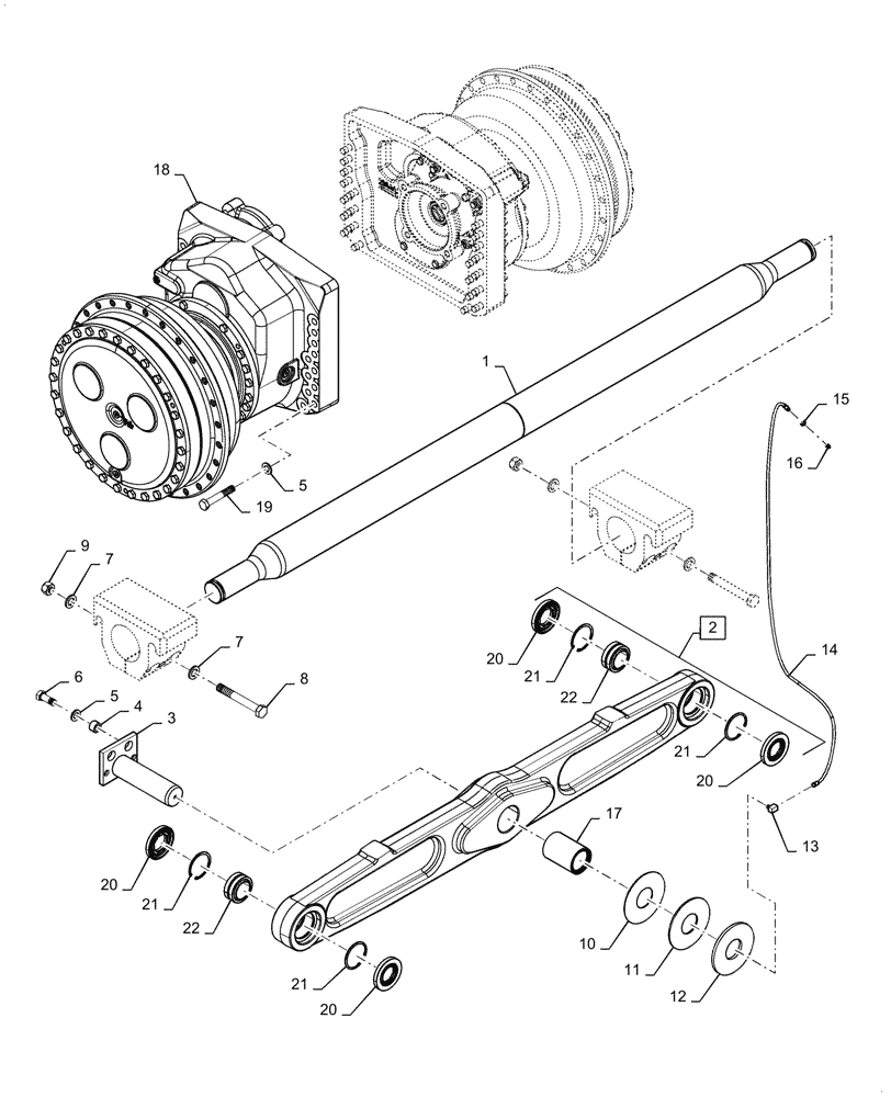 Схема запчастей Case 2050M LGP PAT - (48.110.010) - SUSPENSION, WIDE, GAUGE (48) - TRACKS & TRACK SUSPENSION