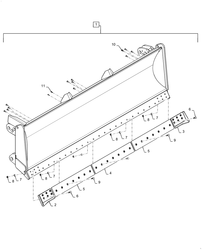 Схема запчастей Case 2050M LGP BD - (86.110.010) - VAR - 784540 - BULL BLADE, STRAIGHT (86) - DOZER