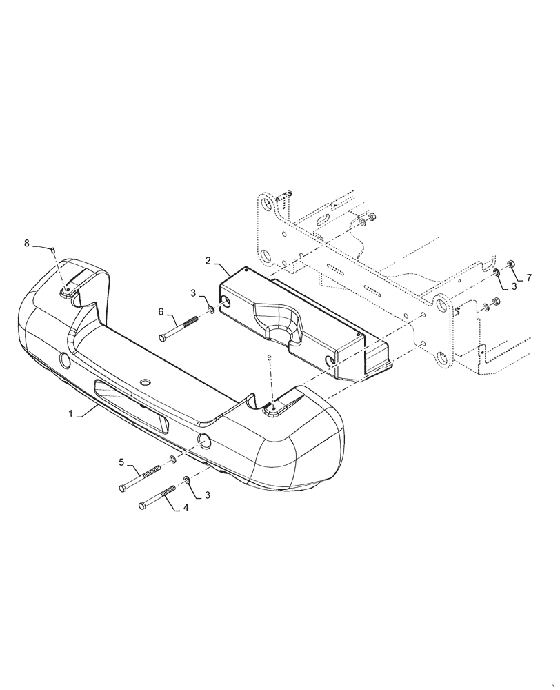 Схема запчастей Case 921G - (39.140.020[01]) - COUNTERWEIGHT, HEAVY DUTY (39) - FRAMES AND BALLASTING