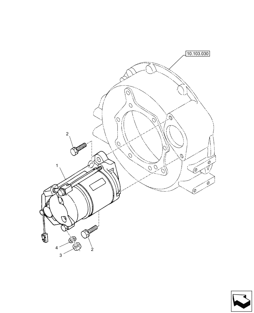 Схема запчастей Case CX26C - (55.201.010) - STARTER MOTOR (55) - ELECTRICAL SYSTEMS