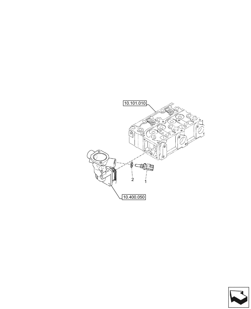 Схема запчастей Case CX26C - (55.012.010) - THERMOSTAT, SENSOR (55) - ELECTRICAL SYSTEMS