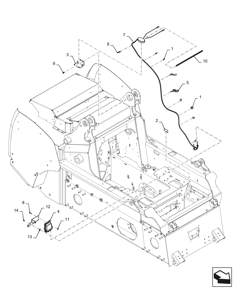 Схема запчастей Case SV340 - (55.991.010) - TELEMATIC SYSTEM (55) - ELECTRICAL SYSTEMS