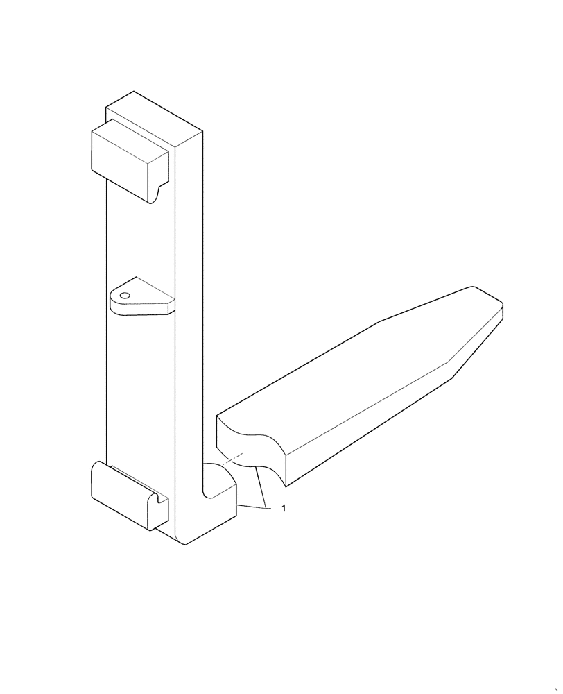 Схема запчастей Case 588H - (89.750.AA[03]) - VAR - 745177 - 48" FORKS, WITH HYD FORK POSITION (89) - TOOLS