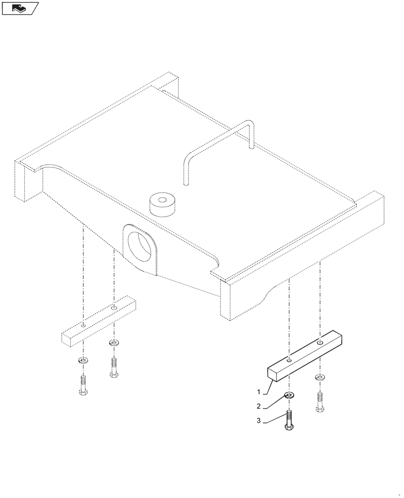 Схема запчастей Case 521G - (27.100.010[01]) - VAR - 782983 - REAR AXLE, STOP 8 DEGREE (27) - REAR AXLE SYSTEM