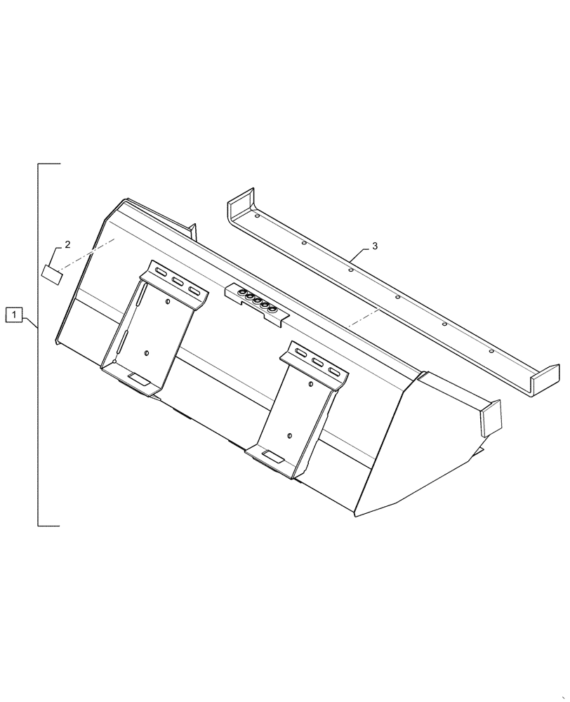 Схема запчастей Case SR270 - (82.300.AN[12]) - BUCKET, 72", SLURRY, GRAY (82) - FRONT LOADER & BUCKET