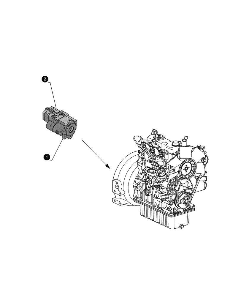 Схема запчастей Case CX26C - (05.100.04[05]) - MAINTENANCE PARTS - PUMPS (05) - SERVICE & MAINTENANCE