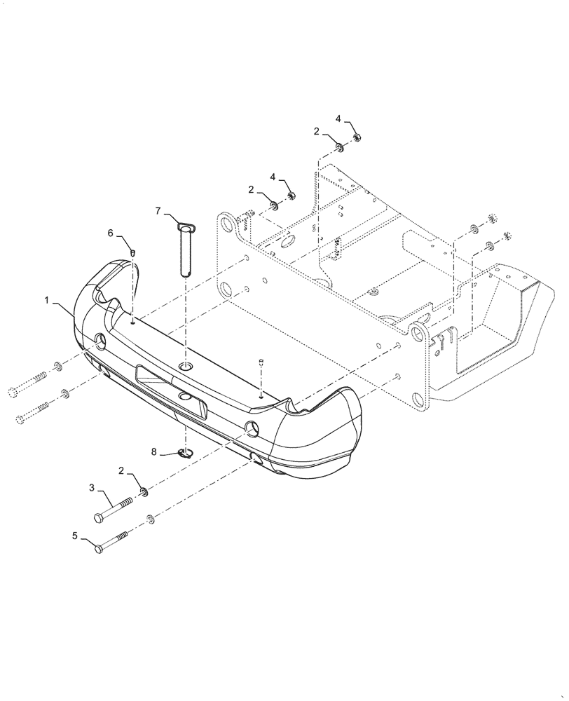 Схема запчастей Case 521G - (39.140.010) - VAR - 782895 - COUNTERWEIGHT, STANDARD DUTY (39) - FRAMES AND BALLASTING