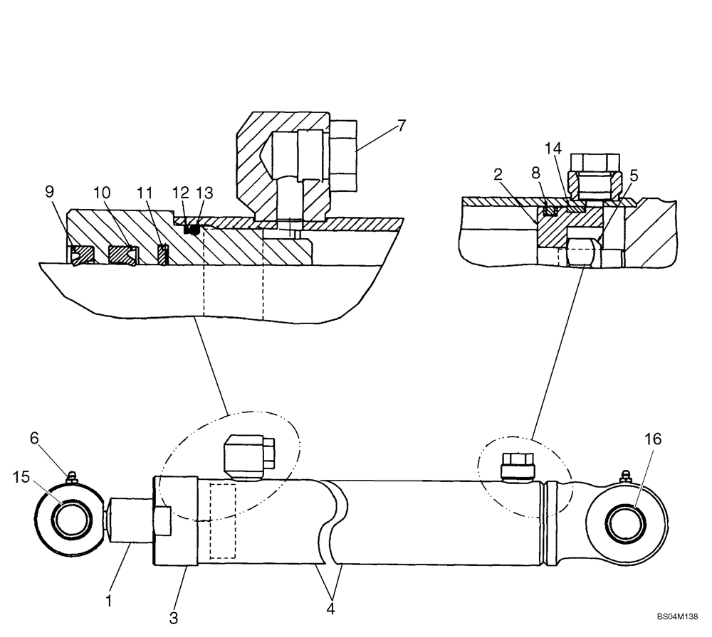 Схема запчастей Case 430 - (08-13) - CYLINDER - LIFT (08) - HYDRAULICS