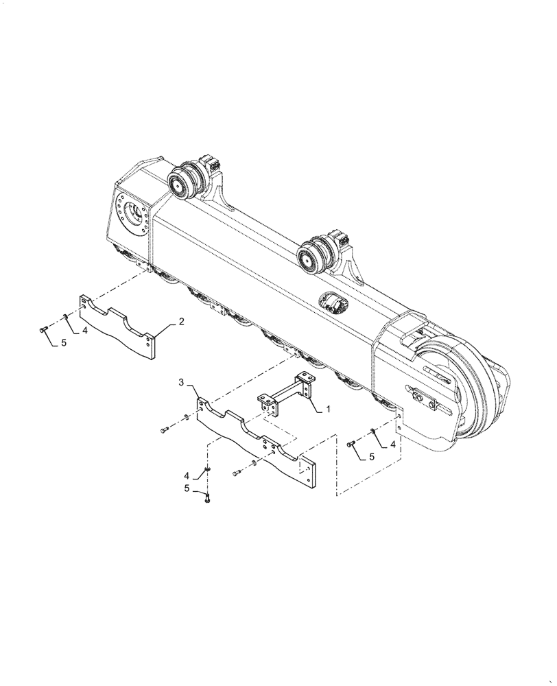 Схема запчастей Case 2050M LGP PAT - (48.134.010) - VAR - 784173 - ROCK GUARD XLT, LGP (48) - TRACKS & TRACK SUSPENSION