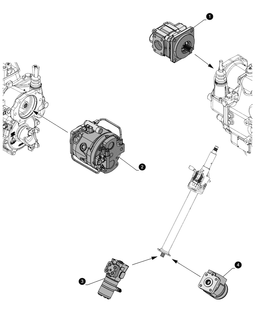 Схема запчастей Case 580SN - (05.100.045) - MAINTENANCE PARTS - PUMPS (05) - SERVICE & MAINTENANCE