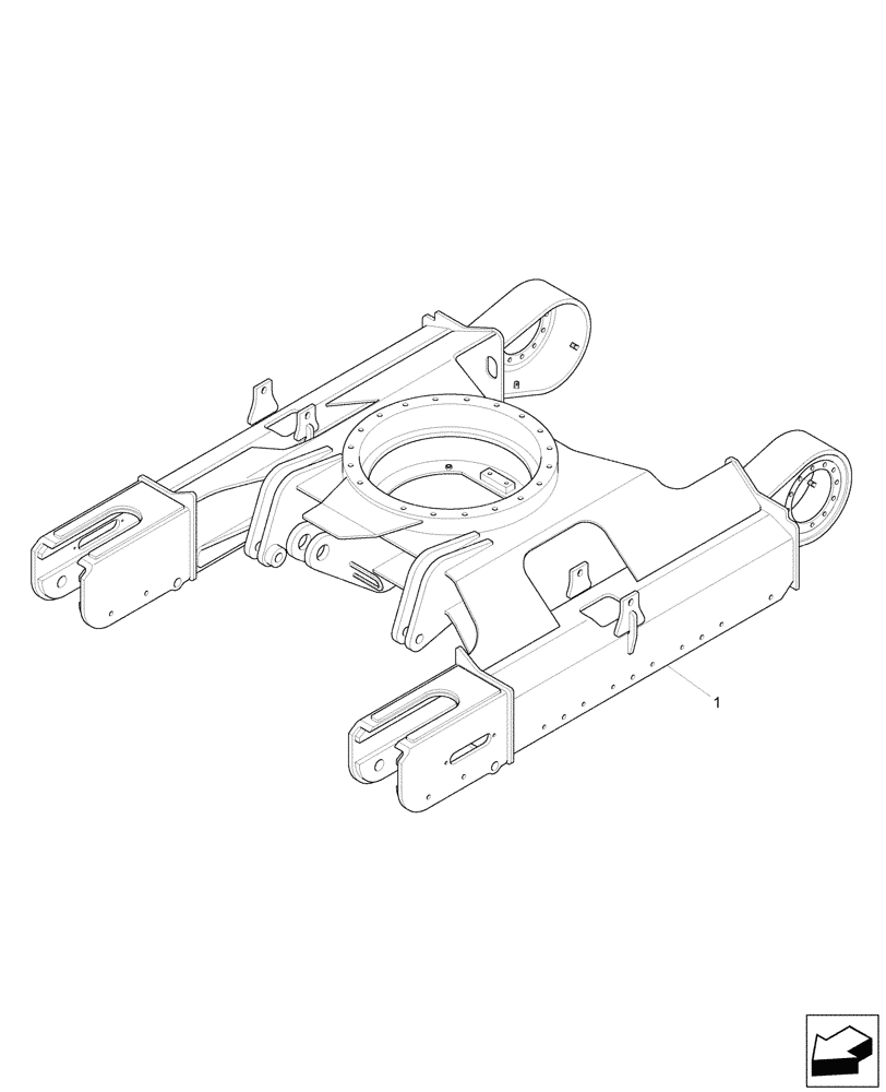 Схема запчастей Case CX60C - (48.130.010) - FRAME, LOWER (48) - TRACKS & TRACK SUSPENSION