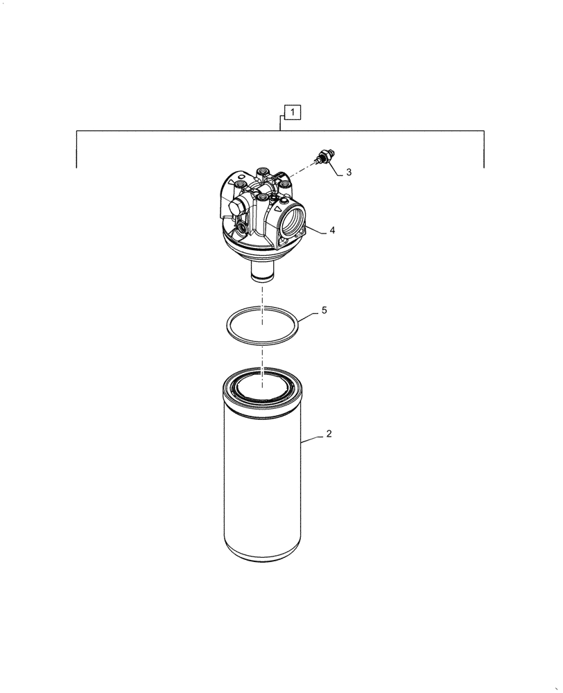 Схема запчастей Case 521G - (35.540.010) - HYDRAULIC OIL FILTER ASSEMBLY (35) - HYDRAULIC SYSTEMS