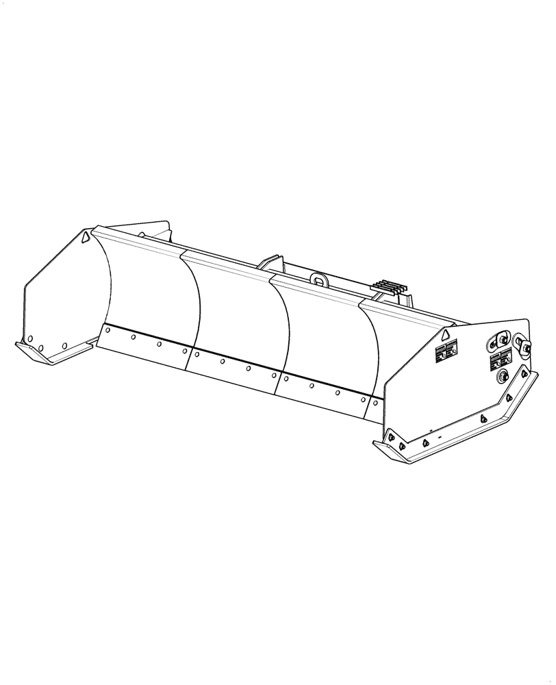 Схема запчастей Case 445CT - (95.088.SPA) - SNOW PUSHER ATTACHMENT, 8FT (95) - CE ATTACHMENTS