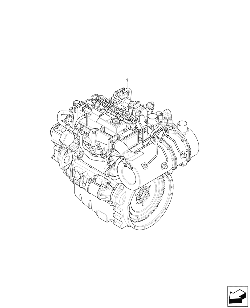 Схема запчастей Case CX57C - (10.001.010) - ENGINE (10) - ENGINE