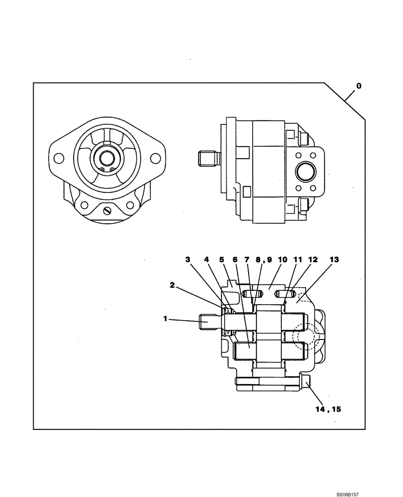 Схема запчастей Case CX700B - (02-07) - HYDRAULIC PUMP - COOLER (02) - ENGINE