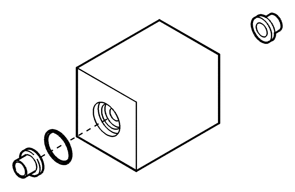 Схема запчастей Case 21D - (23.232[001]) - SOLENOID VALVE (S/N 561101-UP) No Description