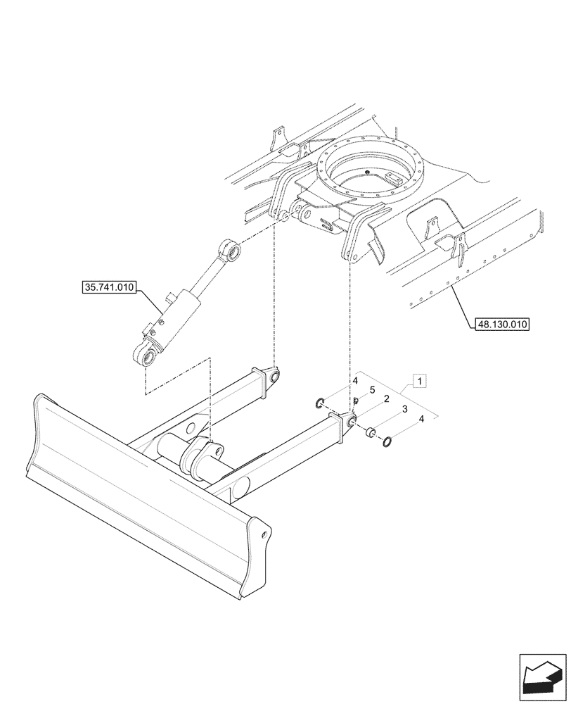 Схема запчастей Case CX57C - (86.110.010) - DOZER BLADE (86) - DOZER