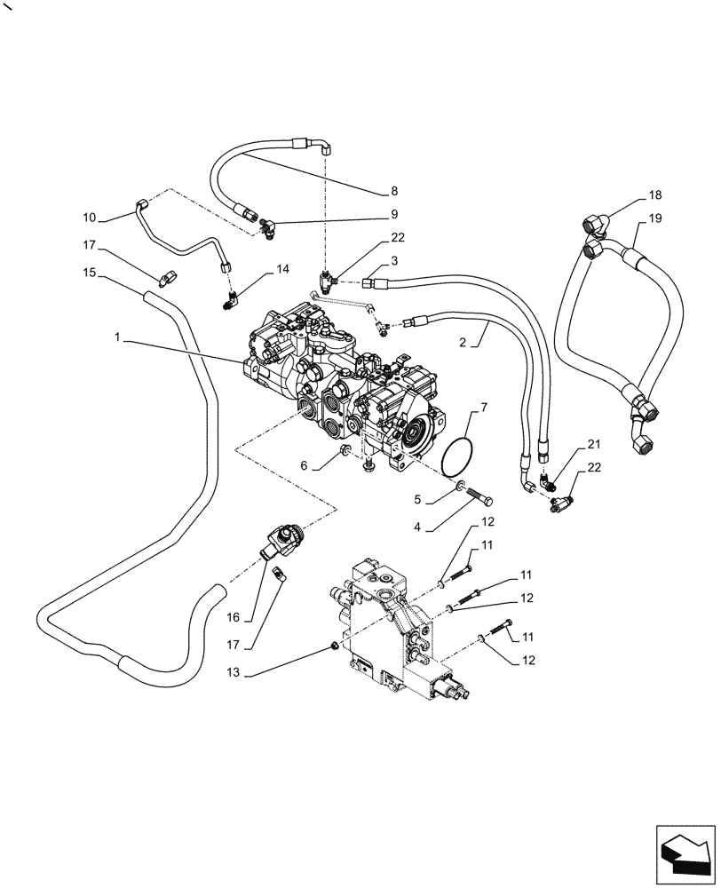 Схема запчастей Case SV300 - (29.204.AB[02]) - PUMP, MECHANICAL (SR250,SV300) (29) - HYDROSTATIC DRIVE