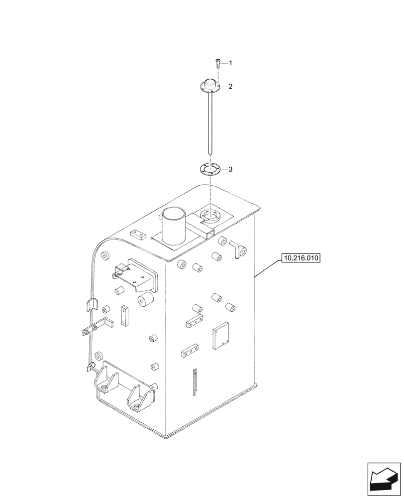 Схема запчастей Case CX57C - (55.011.010) - FUEL TANK, SENDER UNIT (55) - ELECTRICAL SYSTEMS