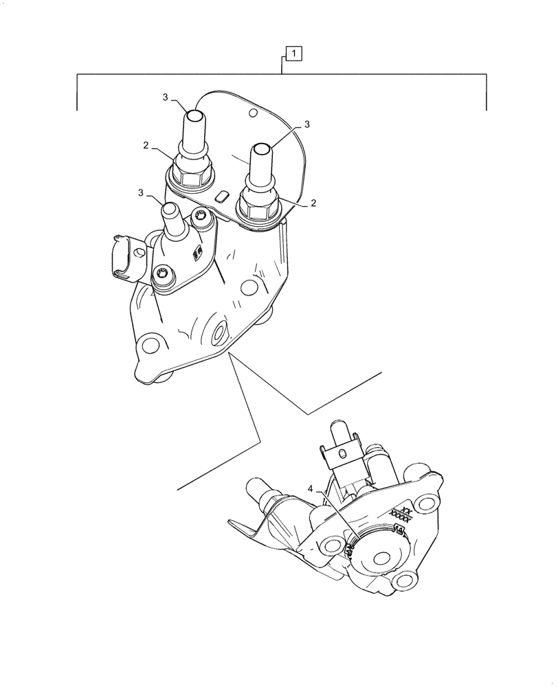 Схема запчастей Case 521G - (10.500.080) - SELECTIVE CATALYTIC REDUCTION INJECTOR (10) - ENGINE