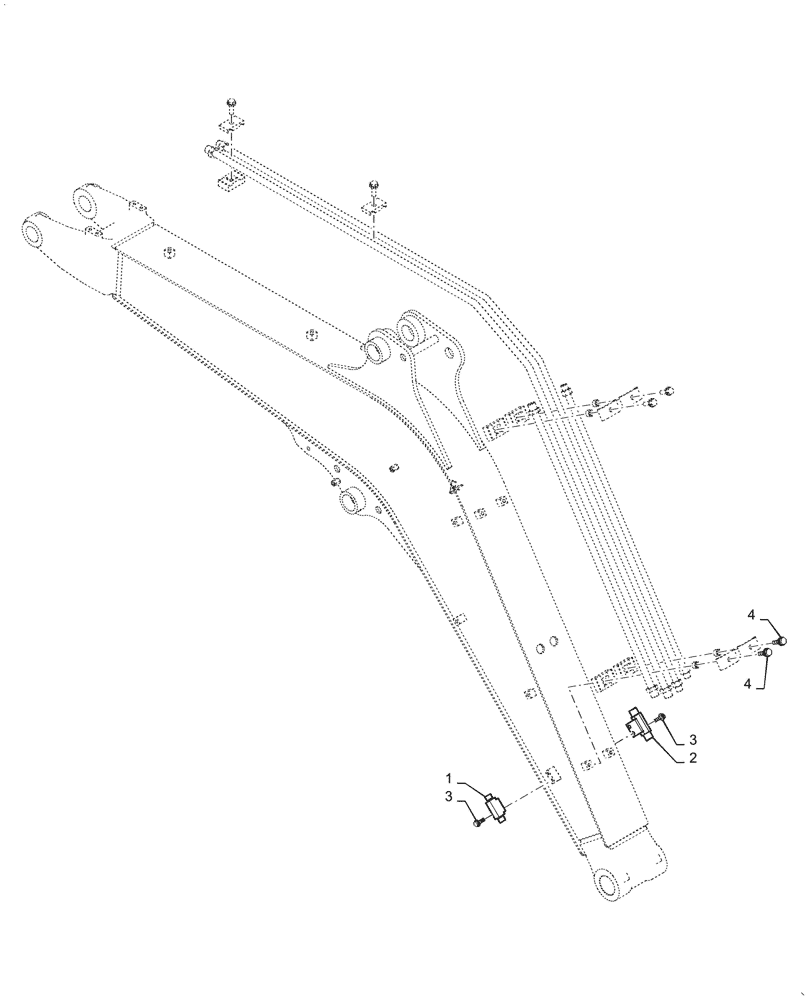 Схема запчастей Case CX31B - (35.736.AC[03]) - HYD. LINE, BOOM, NIBBLER & BREAKER (35) - HYDRAULIC SYSTEMS