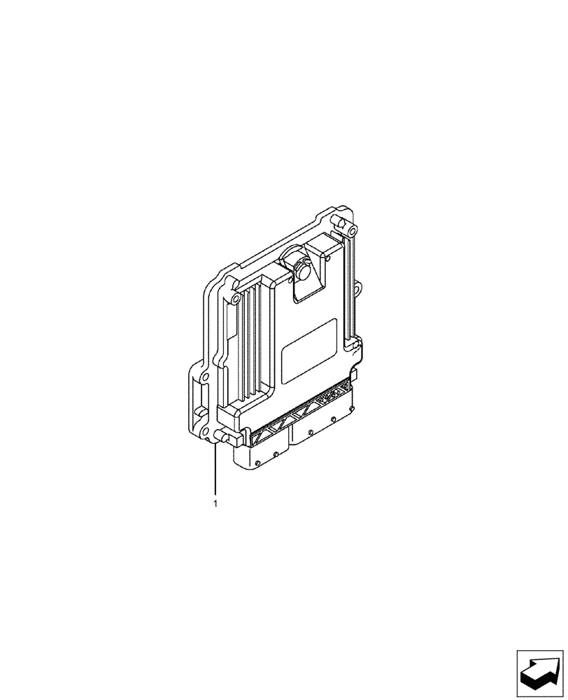 Схема запчастей Case CX60C - (55.015.010) - ENGINE, ELECTRONIC CONTROL UNIT (ECU) (55) - ELECTRICAL SYSTEMS