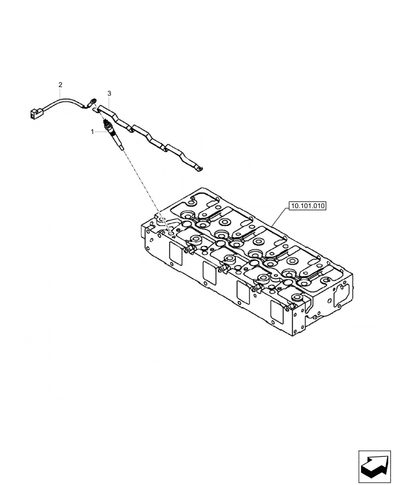 Схема запчастей Case CX57C - (55.202.010) - COLD START SYSTEM, GLOW PLUG (55) - ELECTRICAL SYSTEMS