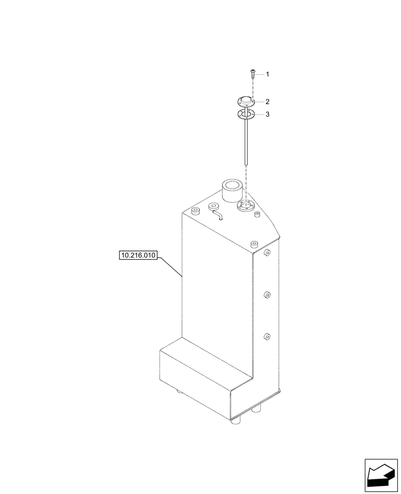 Схема запчастей Case CX60C - (55.011.010) - FUEL TANK, SENDER UNIT (55) - ELECTRICAL SYSTEMS