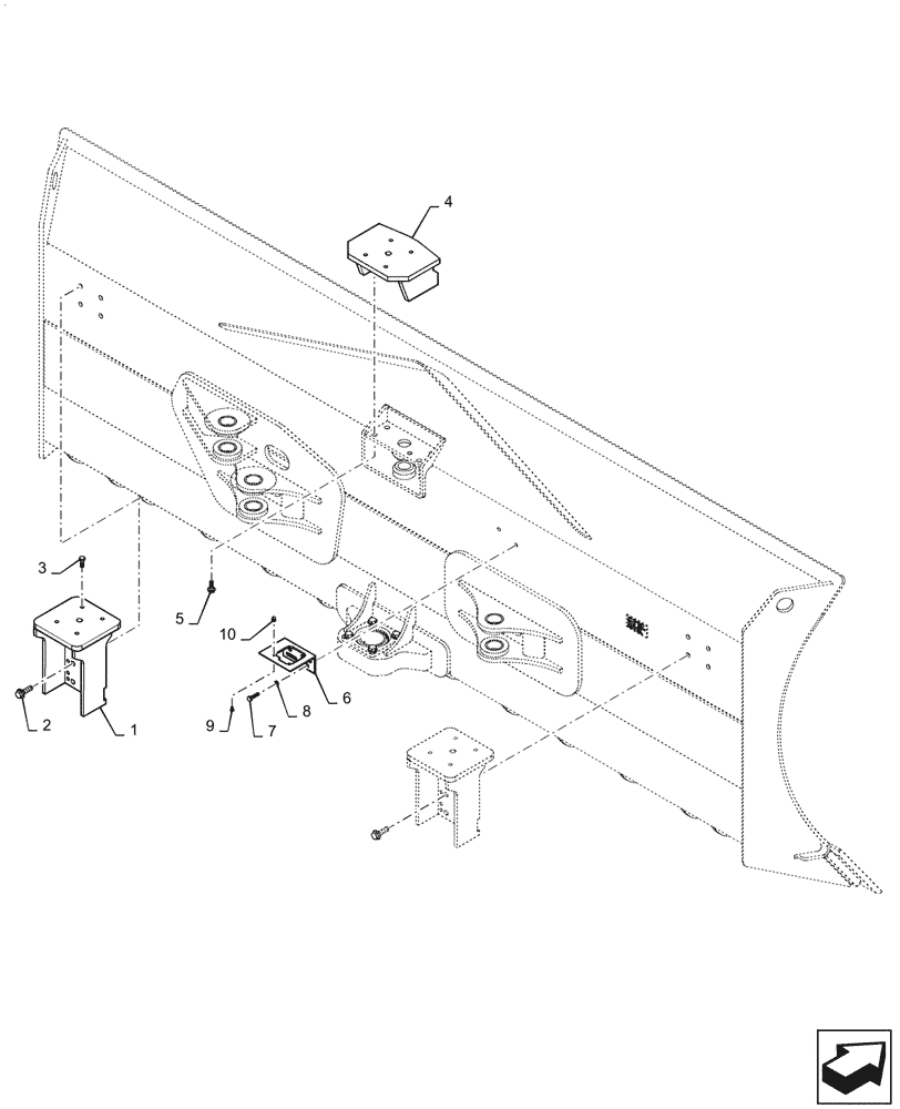 Схема запчастей Case 2050M LT PAT - (55.991.010[02]) - VAR - 784605 - TELEMATIC SYSTEM, PAT DOZER BLADE , MOUNTING PARTS TRIMBLE READY (55) - ELECTRICAL SYSTEMS