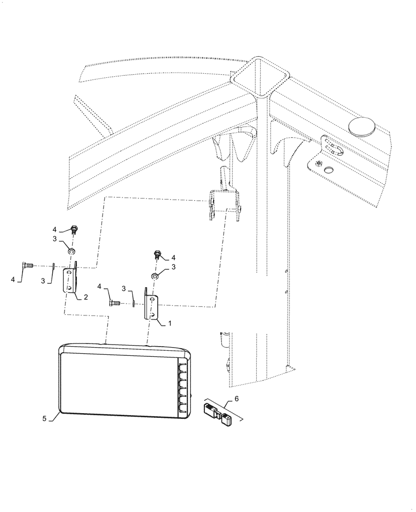 Схема запчастей Case 921G - (55.512.070) - VAR - 734048 - EVOLUTION CONTROL MONITOR, DISPLAY (55) - ELECTRICAL SYSTEMS