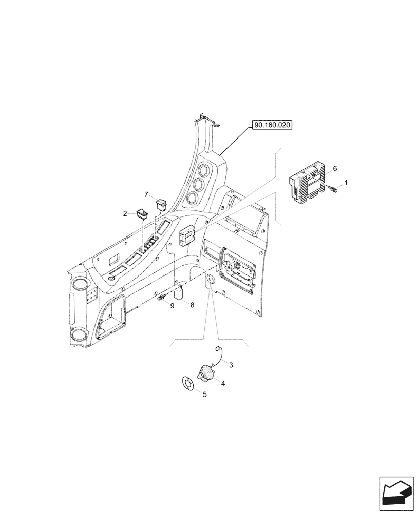 Схема запчастей Case CX60C - (55.512.030) - ELECTRONIC CONTROL UNIT (55) - ELECTRICAL SYSTEMS