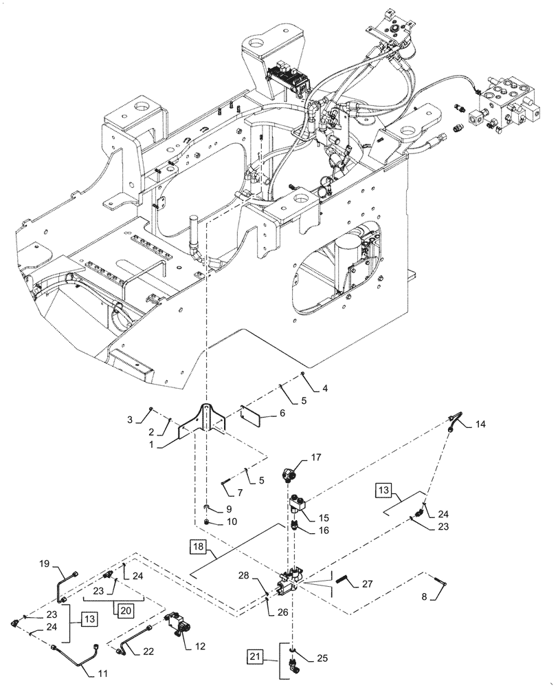 Схема запчастей Case 521G - (41.200.030[02]) - VAR - 482913, 782442 - SECONDARY STEERING PACKAGE (41) - STEERING