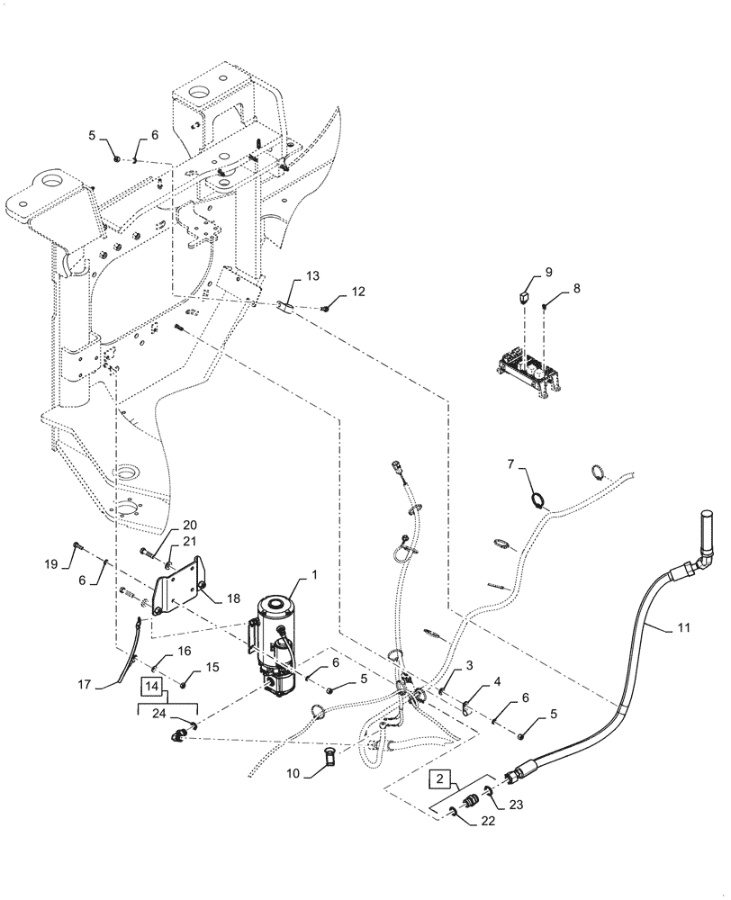 Схема запчастей Case 521G - (41.200.030[03]) - VAR - 482913, 782442 - SECONDARY STEERING PACKAGE (41) - STEERING