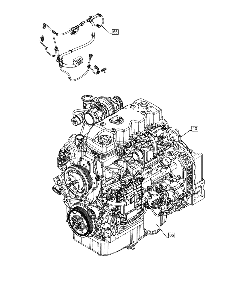 Схема запчастей Case F4HFE413P A008 - (00.000.00) - PICTORIAL INDEX - MAIN SECTIONS (00) - GENERAL & PICTORIAL INDEX