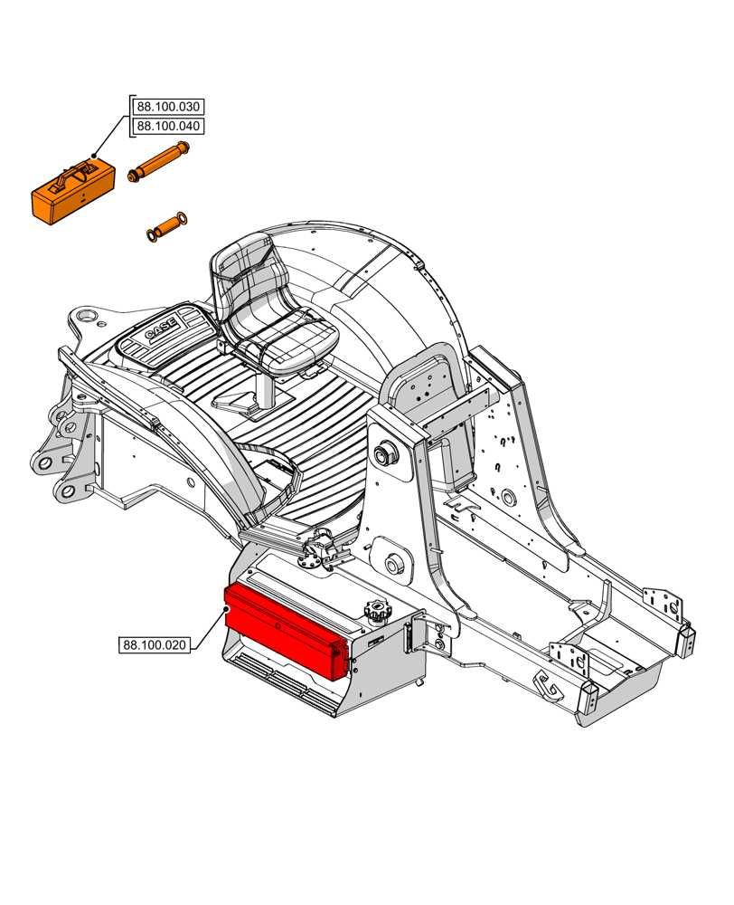 Схема запчастей Case 590SN - (00.000.88) - PICTORIAL INDEX - ACCESSORIES (00) - GENERAL & PICTORIAL INDEX