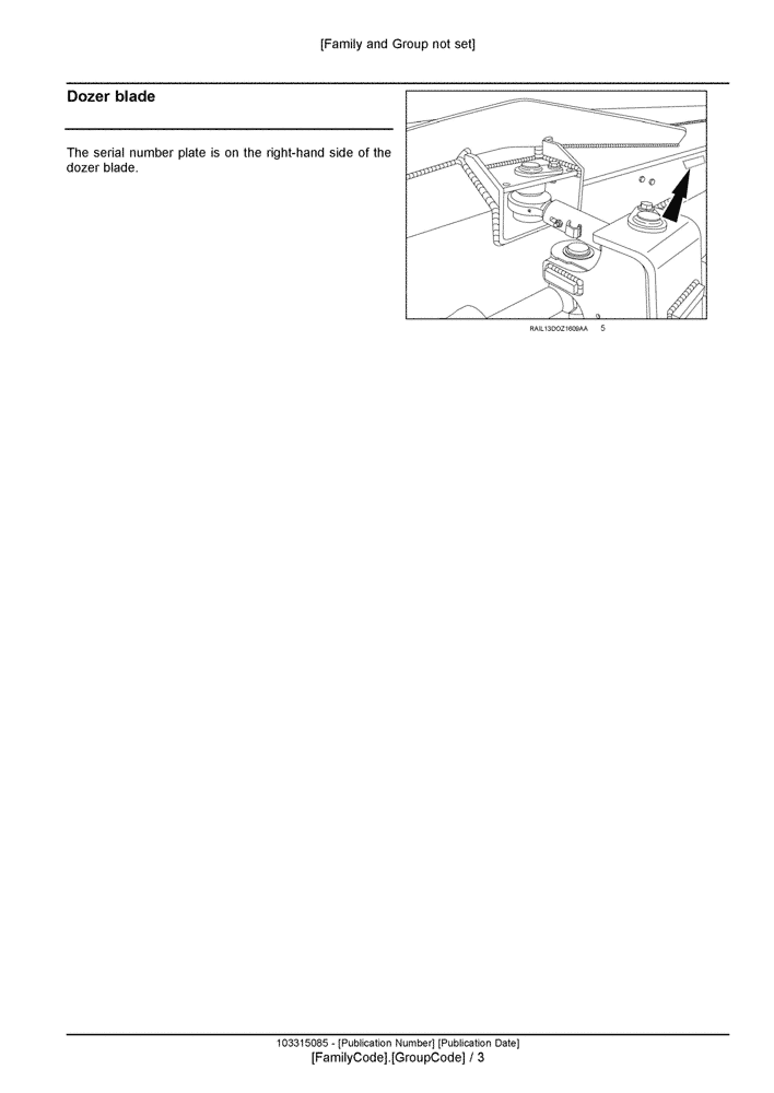 Схема запчастей Case 1650M LGP PAT - (00.100.03[03]) - LOCATION OF SERIAL AND PRODUCT IDENTIFICATION NUMBERS (00) - GENERAL & PICTORIAL INDEX