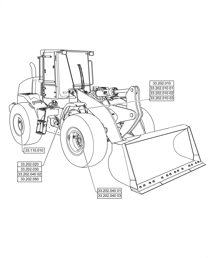 Схема запчастей Case 621G - (33.000.00[01]) - SECTION INDEX - BRAKES & CONTROLS (33) - BRAKES & CONTROLS